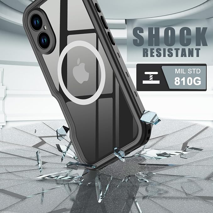 for iPhone 16 Plus Case Waterproof, Full-Body Hard Case Built-in - Image 3