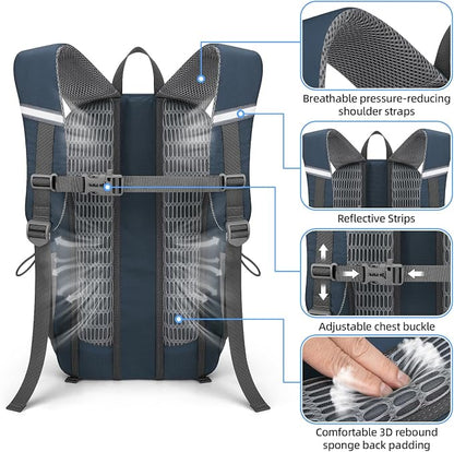 RealCool Hiking Backpack for Men Women, 30L Lightweight Waterproof Travel - Image 4