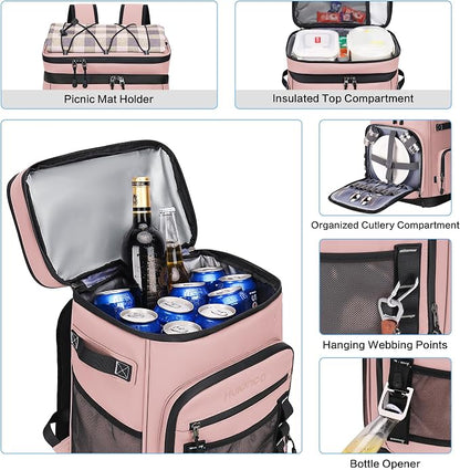 Hulongo Large Waterproof Insulated Cooler Backpack - Image 4
