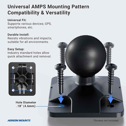 ARKON Mounts - Car Phone Holder | Secure Grip | Heavy Duty | Drill Base Car - Image 4