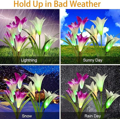 ostritec Solar Lights Outdoor Waterproof, 4 Pack Garden Decor Lights, 16 - Image 4