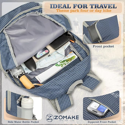 ZOMAKE Lightweight Packable Backpack 30L, Foldable Hiking Backpacks Water - Image 4