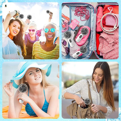 Rossesay 36 Pcs Mini Portable Fan Bulk Cute Handheld Lightweight Small Little - Image 6