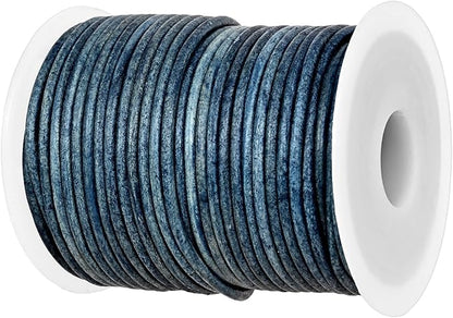 GENIQUE Real/Genuine Round Leather String Cord by GENIQUE