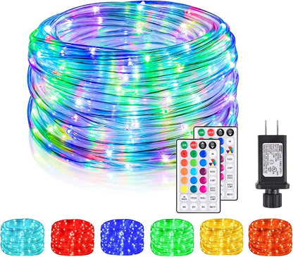 Nazuwke 49Ft LED Rope Lights for Outside, 18 Colors Changing Outdoor Fairy by Nazuwke