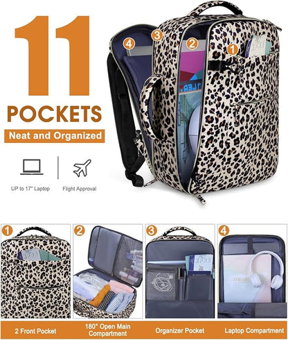 Capolo Travel Backpack for Women Men Waterproof Laptop Backpack Airlines - Image 3