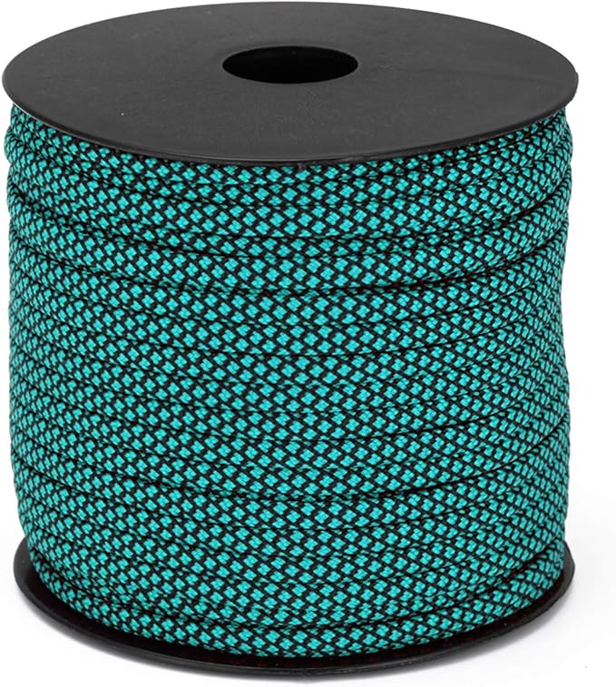 MOOCY Diamond Pattern Paracord 550 Blue Black, 5/32 in x 164 ft, 7 Inner - Image 2