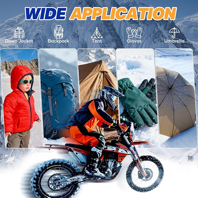 OAZ 35Pcs Down Jacket Repair Patch Kit Pre-Cut Nylon Patches - Image 6