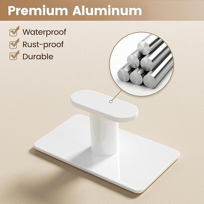 pickpiff Adhesive Towel Hooks for Bathroom: 20LB Extra Strong Wall Hanger for - Image 7