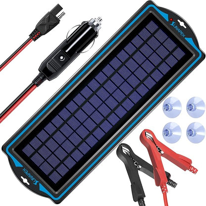 SUNAPEX 12V Solar Battery Charge: 5W Waterproof Portable Solar Panel Kit by SUNAPEX-PASSINGTHEJOY