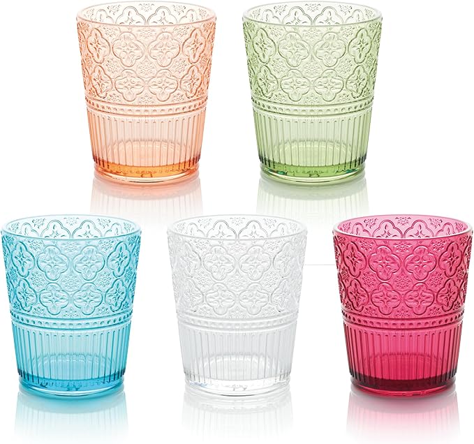 Victoria Clear Set of 6 Premium Acrylic DOF Glass 16 oz – Unbreakable Drinkware - Image 3