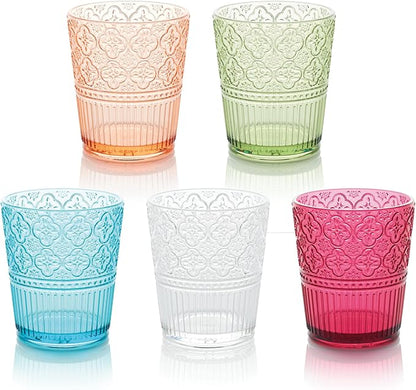 Victoria Ruby Set of 6 Premium Acrylic DOF Glass 16 oz – Unbreakable Drinkware - Image 3