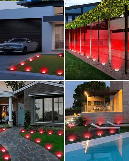 btfarm 16 Pack Solar Lights Outdoor, 8 LED Solar Ground Lights IP65 Waterproof - Image 5