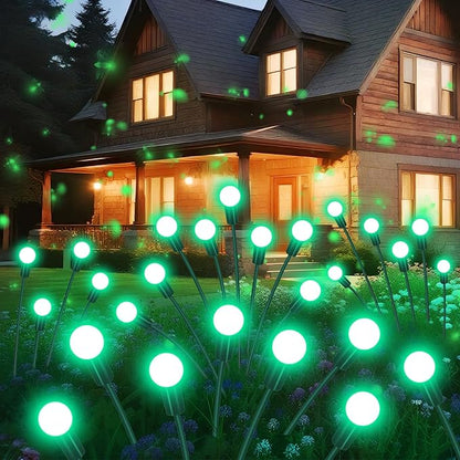 Slyuexu Solar Garden Lights Outdoor Waterproof, 2 Pack 16 LED Swaying Firefly by Slyuexu