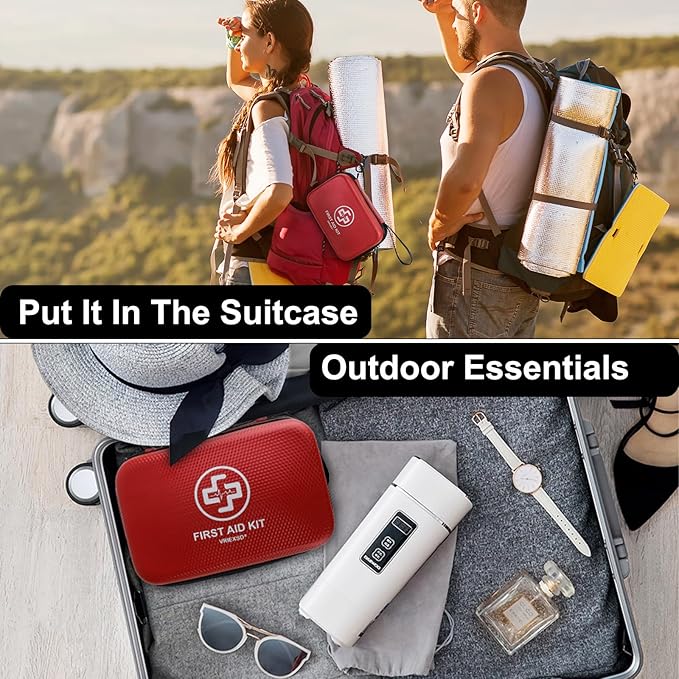 VRIEXSD Premium First Aid Kit, 320 Piece Waterproof Hard Shell Eva First Aid Kit - Image 6