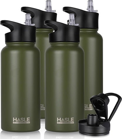 HASLE OUTFITTERS 32 oz Insulated Water Bottle Stainless Steel Double Walled by HASLEOUTFITTERS