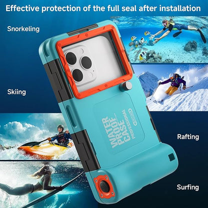 Underwater Phone Case for Snorkeling, Professional Deep Diving Waterproof Phone - Image 7