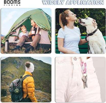 Booms Fishing CC1 Multi-Use Carabiner Clip, 6 Pack Small Caribeener Clips - Image 4