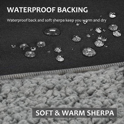 Tirrinia Large Waterproof Outdoor Blanket, Soft Warm Windproof Stadium Blanket - Image 2