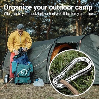 sprookber Stainless Steel Spring Snap Hook Carabiner - Image 5