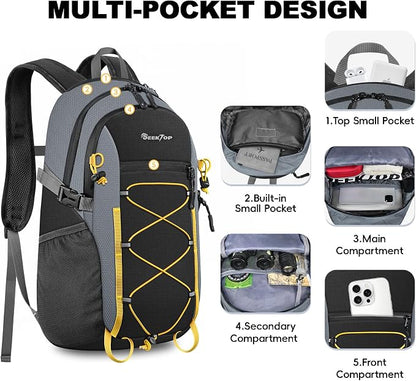 Seektop 20L Foldable Waterproof Hiking Backpack, Ultralight Small Lightweight - Image 4