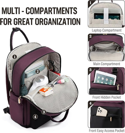 LOVEVOOK Laptop Backpack for Women 15.6 Inch Laptop Bag - Image 2
