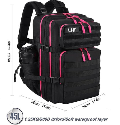 LHI Military Tactical Backpack for Men and Women 45L Army 3 Days Assault Pack - Image 3