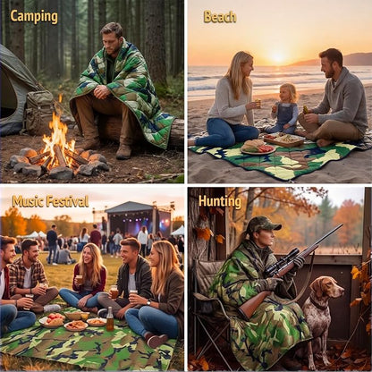 Insulated Camping Blanket | Military Poncho Liner - Image 7