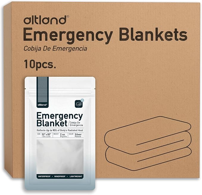 Altland 10 Pack of Emergency Blankets - Image 2