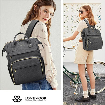 LOVEVOOK Laptop Backpack for Women, 15.6 Inch Professional Womens Travel - Image 7