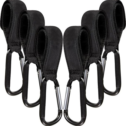 6 Pack Baby Stroller Hooks for Hanging Diaper Bags Pram Clips for Bags by Tuanse