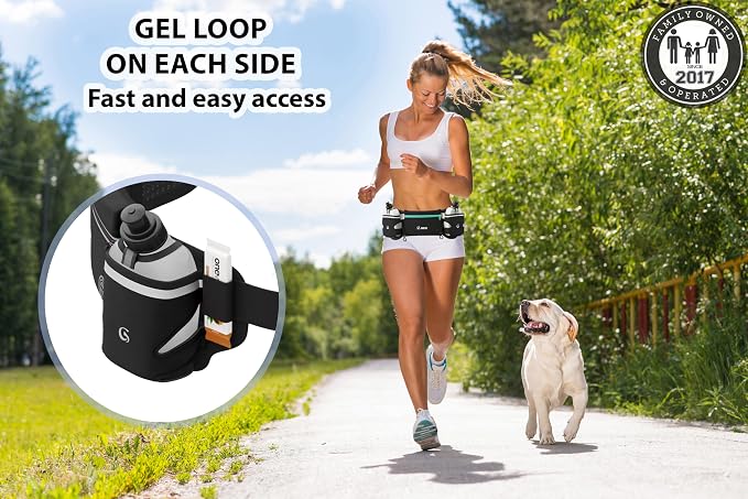 Hydration Running Belt with 2x10oz Bottles - Image 7