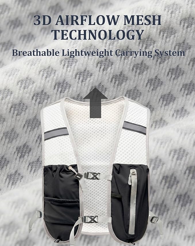 Small Lightweight Hiking Backpack, 3D Breathable Mesh Backpack - Image 3