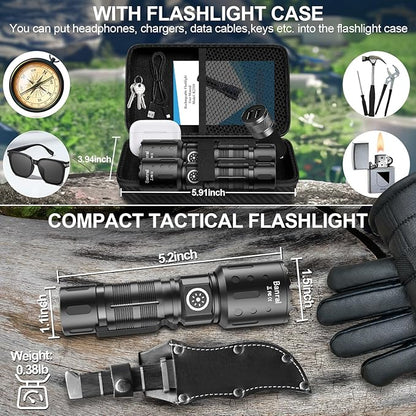 Rechargeable Flashlights High Lumens, Super Bright LED Small Powerful Tactical - Image 2