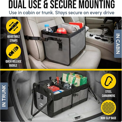 3-Section Modular Trunk Organizer XL – Car Storage - Image 5