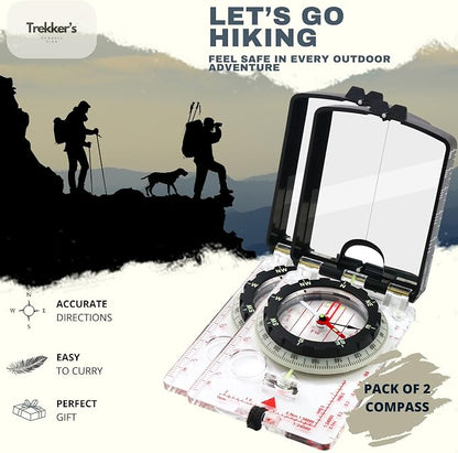 Trekker's Compass Crew Professional Military Lensatic Compass - Image 2