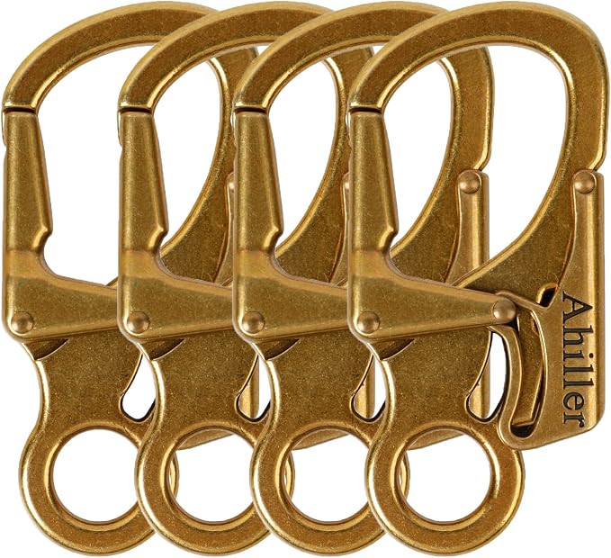 Ahiller Carabiner Clip, Double Anti-Misopening Locking Design, Key Ring Clip by Ahiller