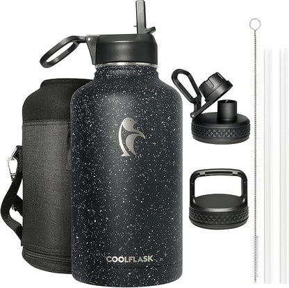 Coolflask 64 oz Insulated Water Bottle by Coolflask