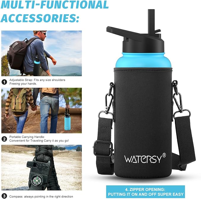 32oz Insulated Water Bottle, BPA Free&Leak Proof, Stainless Steel Water Flask - Image 6