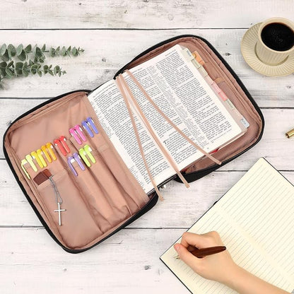 FINDCOZY Bible Cover for Women, Durable Carrying Book Case Church Bag for - Image 5