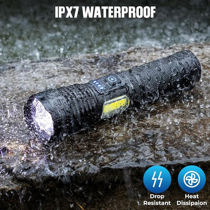 BERCOL Flashlight LED Rechargeable Flashlights High Lumens, 000 LM Super Bright - Image 7
