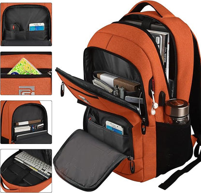 Volher Laptop Backpack, Business Travel Anti Theft Slim Durable Laptops Backpack - Image 2