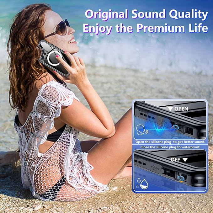 Temdan Compatible with iPhone 14 Pro Max Case Waterproof, Built-in Screen & - Image 7