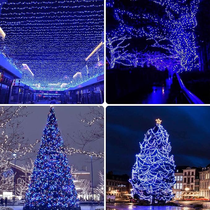 2 Pack 480 LED Solar Chrismas Lights Outdoor, 170 FT Super Long Solar String - Image 2