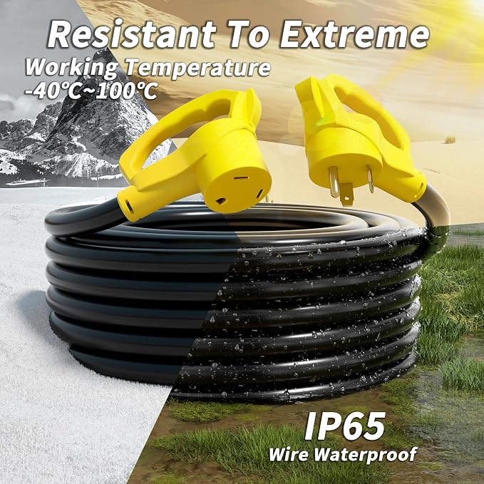 PlugSaf 15 FT 30 Amp RV Extension Cord Outdoor - Image 4