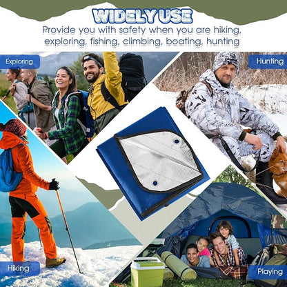 Kingdder 2 Pcs Heavy Duty Emergency Blankets - Image 7