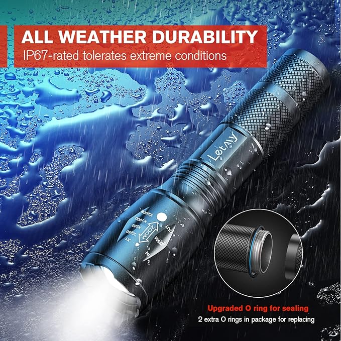 LETMY LED Tactical Flashlight S2000 - Image 5