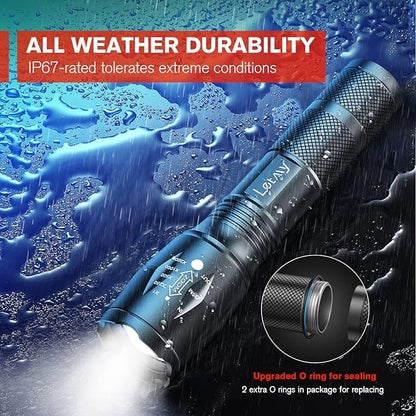 LETMY LED Tactical Flashlight S2000 - Image 5