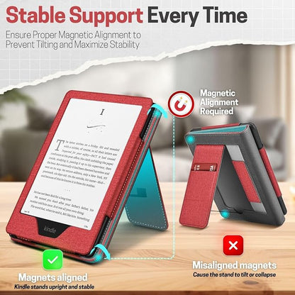TNP Stand Case with Strap for Kindle Paperwhite 12th Gen 2024 / Kindle - Image 8