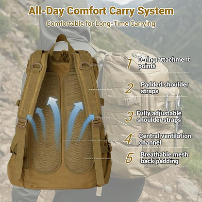 kokkoya Lightweight Tactical Backpacks - Image 7